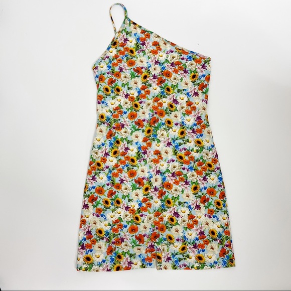 Zara Floral One Shoulder Romper - Picture 10 of 10